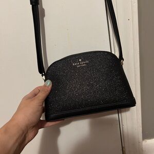 Kate Spade Black Sparkle Crossbody Bag